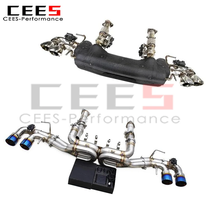 Prosta водосточная труба Cees Catback для Chevrolet CORVETTE C8 6,2 л 2019-2025 SUS304, выхлопная система Valvetronic с управлением