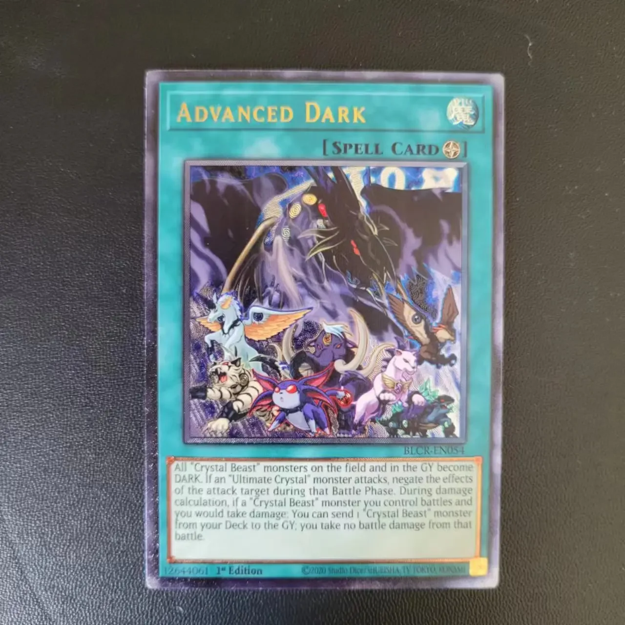 Yu-Gi-Oh UTR BLCR-EN054/Усовершенствованные детские подарочные коллекционные карточные игрушки DARK ((настраиваемые))