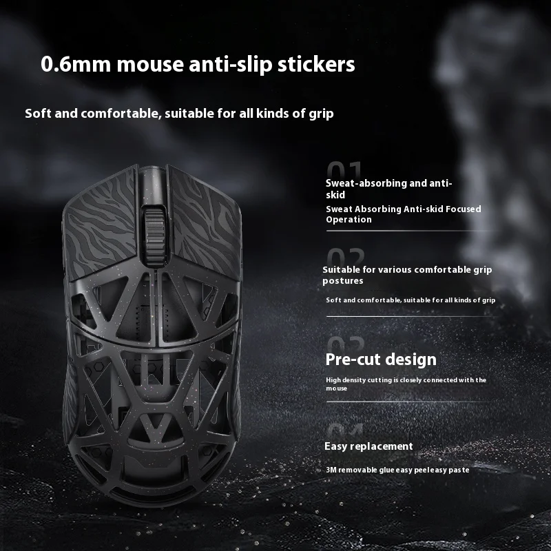 Противоскользящая наклейка на мышь для Wlmouse Beastx Mini, впитывающая пот, износостойкая защитная лента, аксессуары для игровой мыши (art.: 3920cc9486cb6) - 3920cc9486cb6