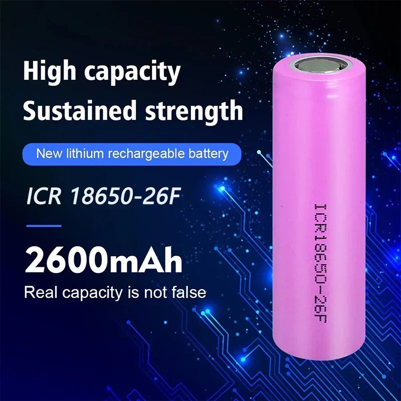 2600 мАч, новый оригинальный 3,7 В ICR18650 для Samsung 18650 26F, литий-ионная аккумуляторная батарея для использования фонариком