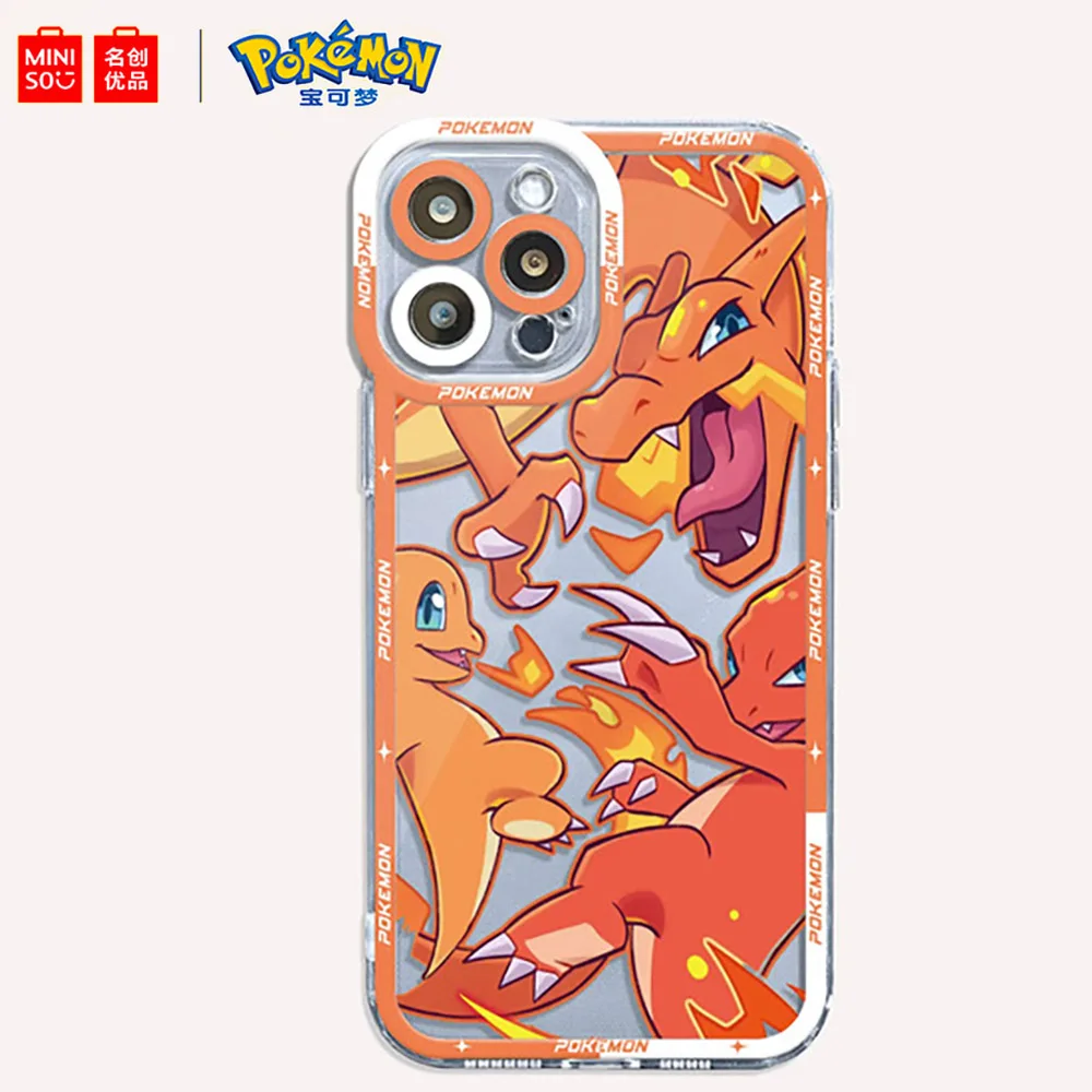 Силиконовый чехол Miniso для телефона с покемоном для iPhone 15 14 13 11 12 16 Pro Max Plus X XR Girl