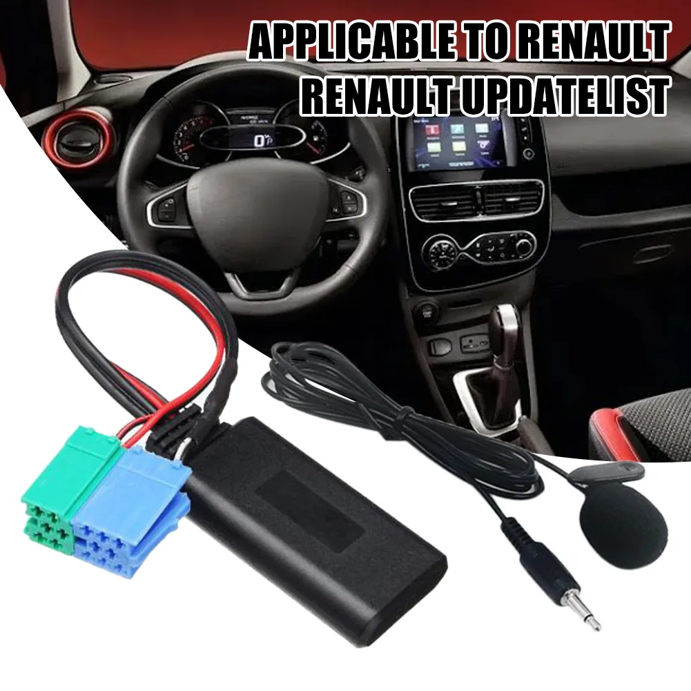 Автомобильный Bluetooth 5,0 Aux-кабель, микрофон, свободные руки, адаптер для вызова для 2005-2011 Renault, список обновлений радио