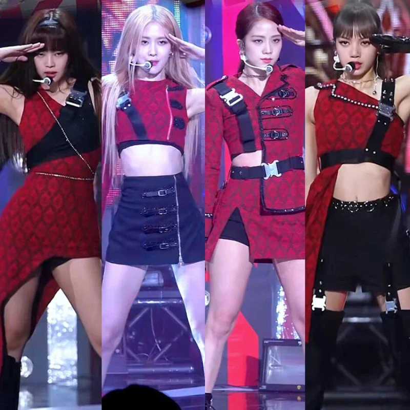 Костюм Kpop Girl Group, облегающий жилет, Короткие топы, платье на бретельках, мини-юбка, сексуальная одежда для джазовых танцев, представлений, Y2k, костюм для концерта и сцены
