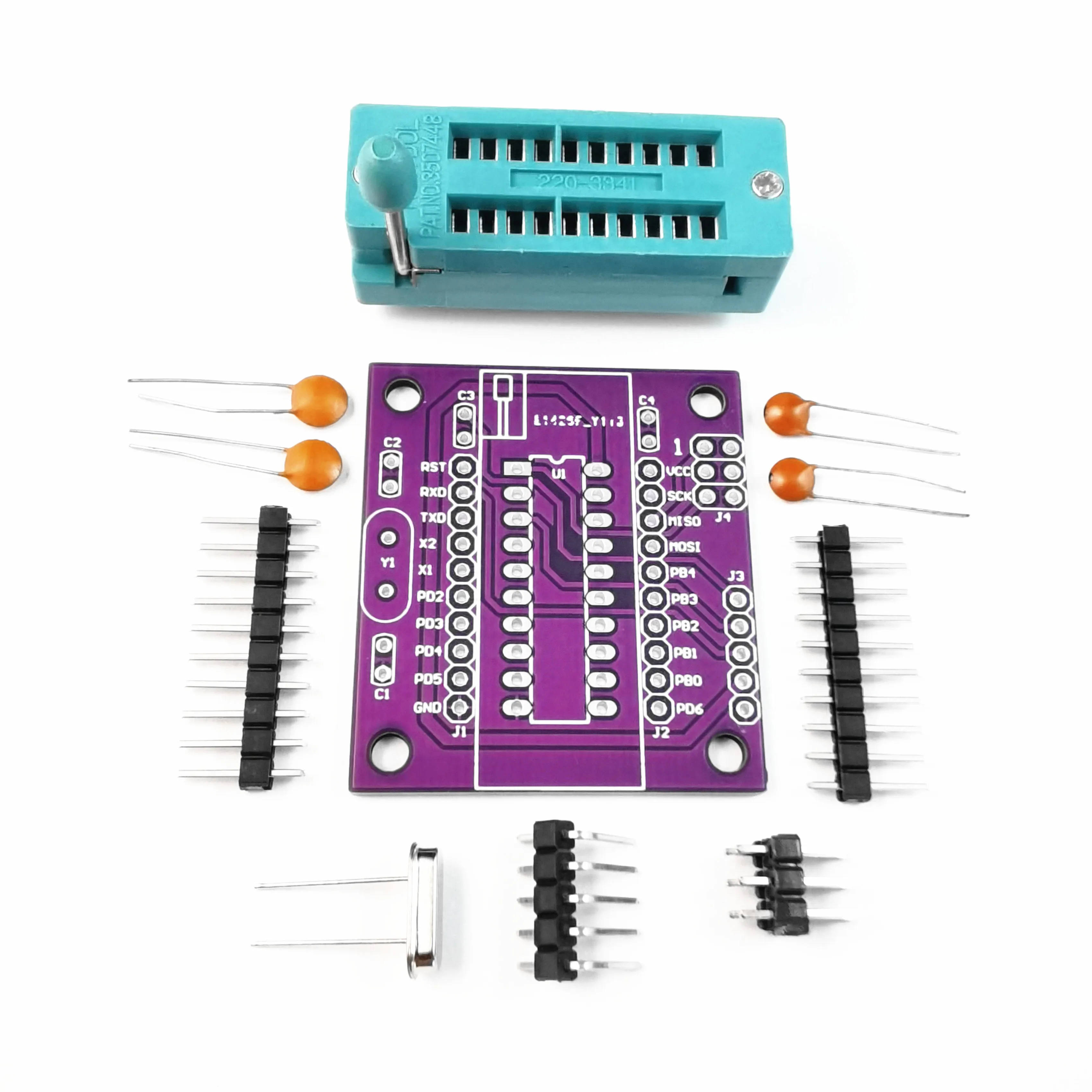 Фото Мини-Core ATtiny2313/4313/A/V-10PU DIP20 Минимальная системная плата может сделать блок программирования Arduino с ISP6 и последовательным интерфейсом №5