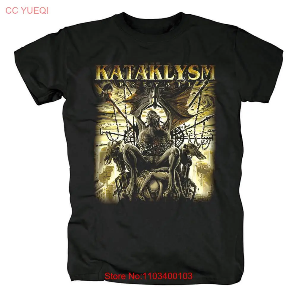Vtg Kataklysm Band Canada Punk Rock Черная хлопковая футболка для мужчин всех размеров