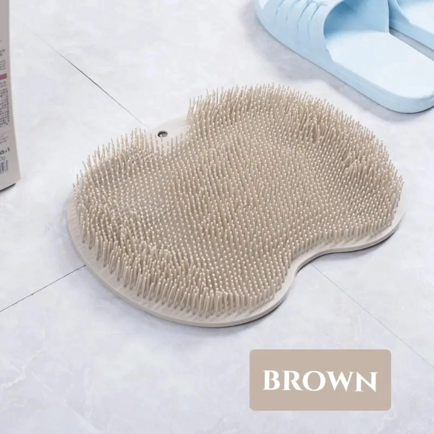 Silicone Lazy Bath Massage Cushion Brush, Wall Mounted Foot & Back Scrubber Mat for Ultimate Relaxation - Soft Shower Accessory