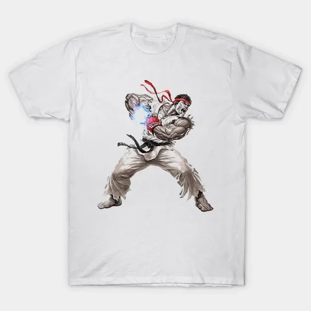 Camiseta Ryu para hombre y mujer, camisa de verano, Hip Hop, Harajuku