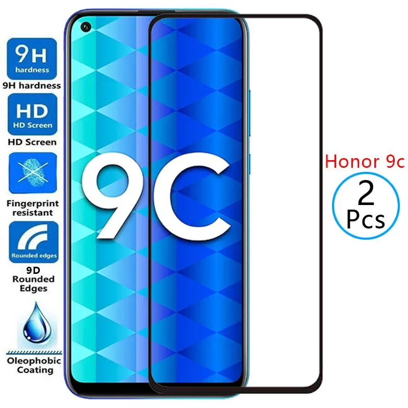 Защитное закаленное стекло 9d для huawei honor 9c, протектор экрана для honor 9c, Защитная пленка для honor huwei, hawei, honer, onor, honor 9 c, c9