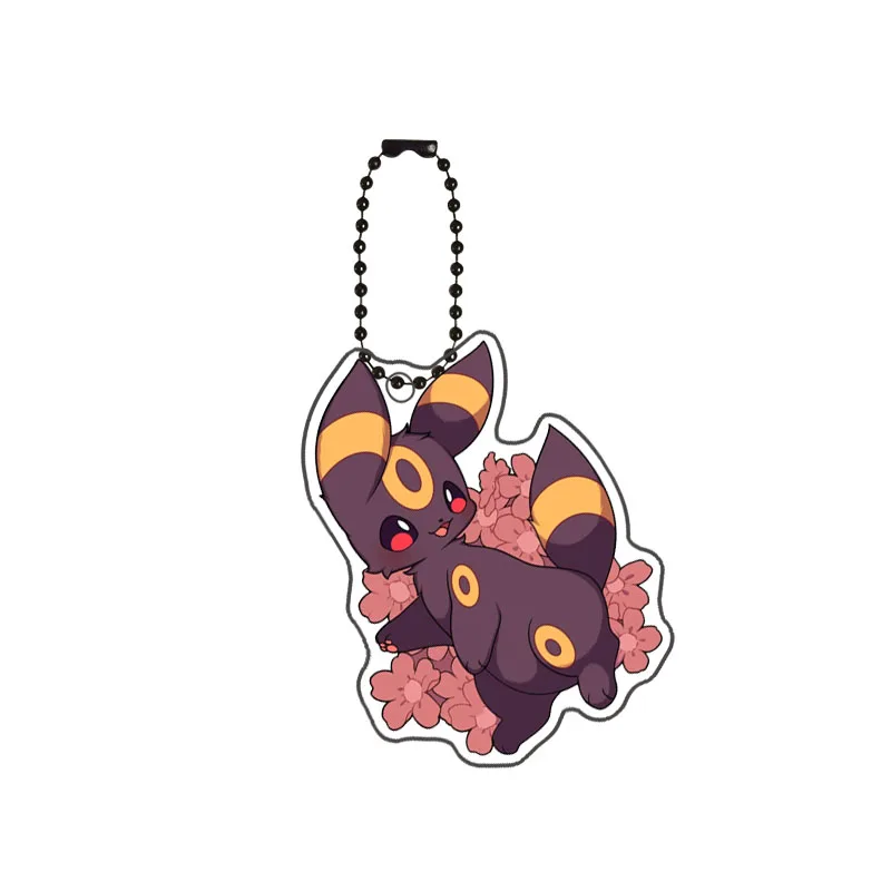 Фото Pokemon Original Umbreon Leafeon Glaceon Eevee Vaporeon Flareon Espeon Sylveon Jolteon акриловый аниме периферийный брелок кулон №4