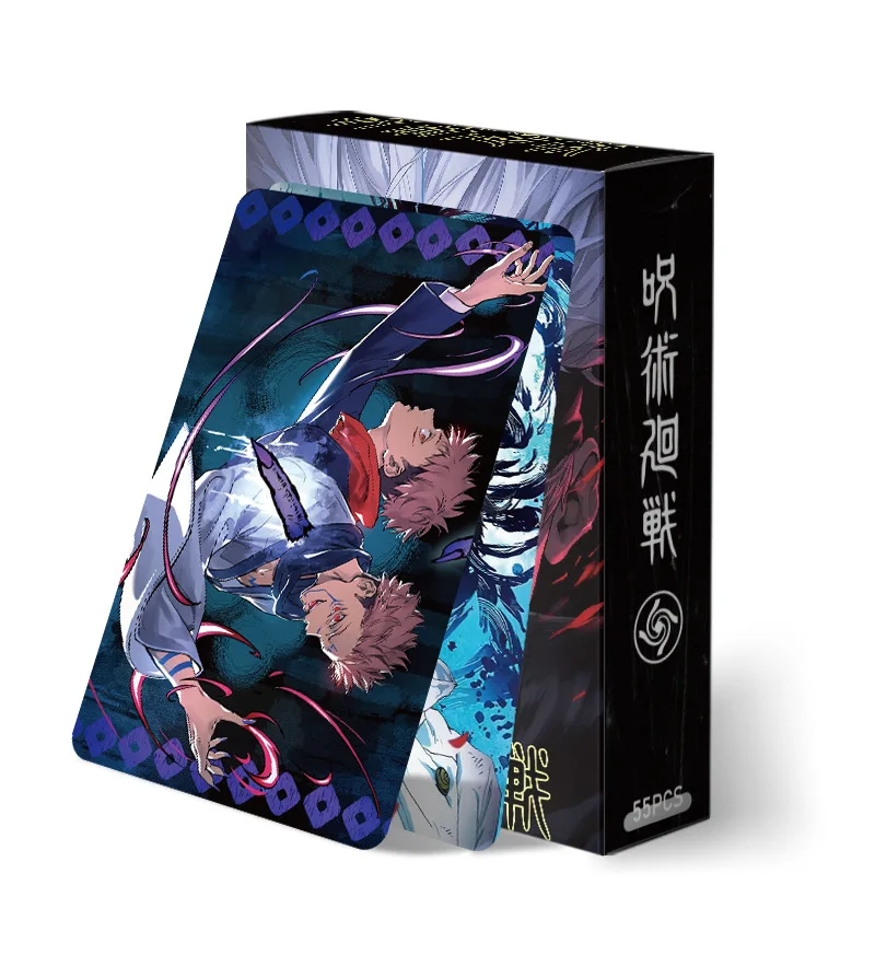 Фото 55 шт./компл. лазерные ломо-карты серии juютсу Kaisen, Gojo Satoru Geto Suguru Yuji Itadori, HD-печатные фотокарты, коллекционные подарки №5