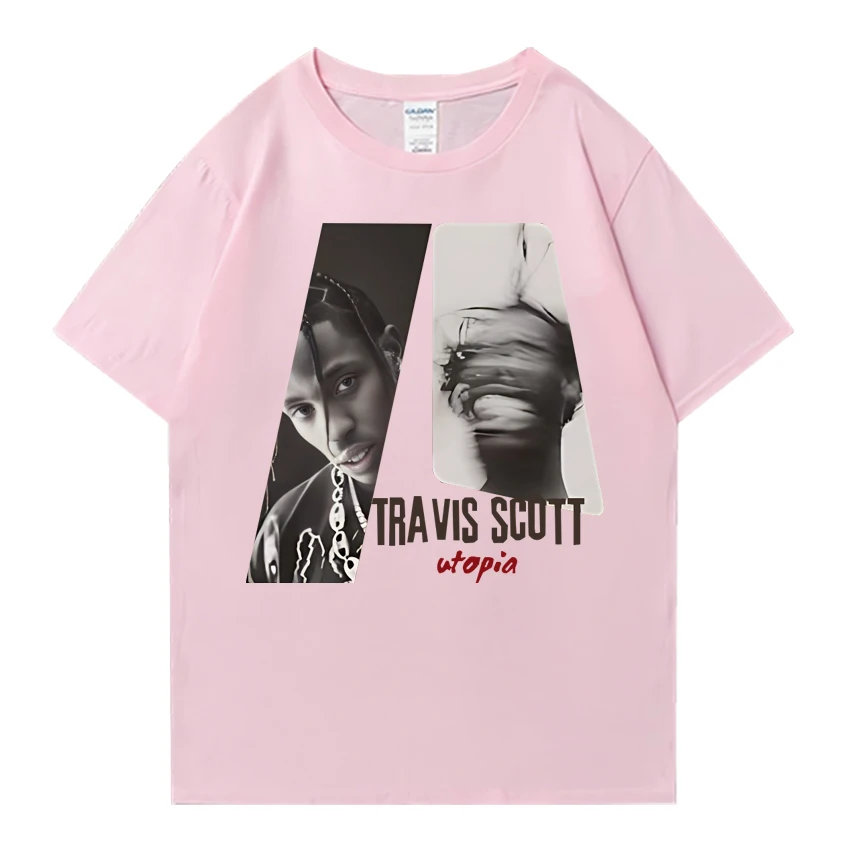 Фото Футболка большого размера Travis Scott Ven wowen, 100% хлопок, рэпер, уличная одежда с короткими рукавами, модная новая классическая футболка унисекс с принтом 2025 года №5