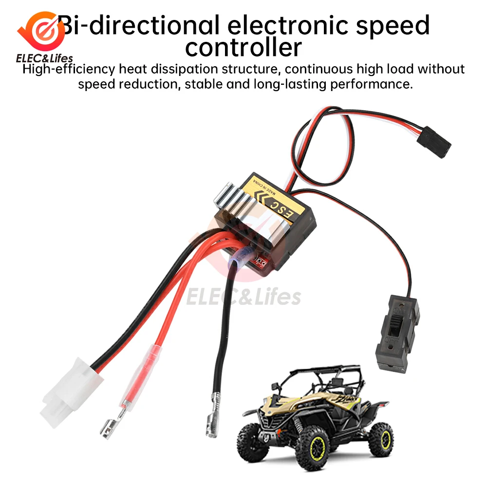 Фото НОВЫЙ RC Hobby 320A ESC Матовый регулятор скорости двигателя с 2S BEC Высоковольтной щеткой 4,8-8,4 В ESC для радиоуправляемого корабля и радиоуправляемого автомобиля №3
