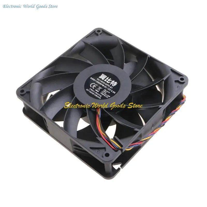 Фото A3PD Cooler Fean R4-14038-64PK-B1 4 PIN 140x140x38mm Server Workstation Accessories Тихий охлаждение вентилятор 12V 43.2W 6000R №5