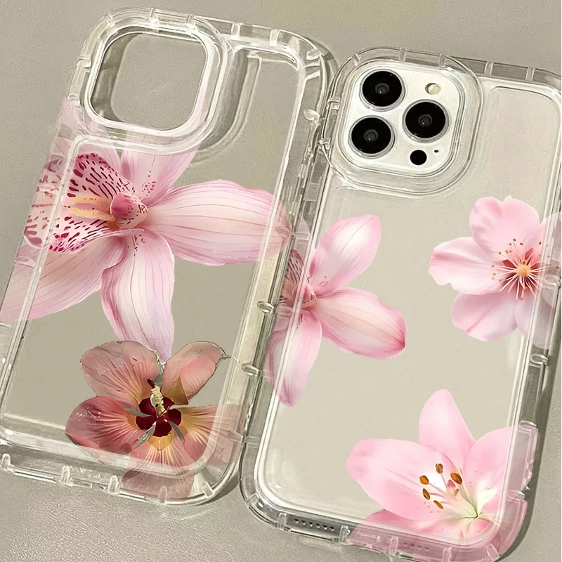 Мягкий чехол с цветочным принтом Lily для Xiaomi 12T 13T 14 13 12 Pro 10 11 Lite 5G NE POCO X6 X5 X4 GT X3 NFC F3 F4 F5 F6 Pro M5S Cover