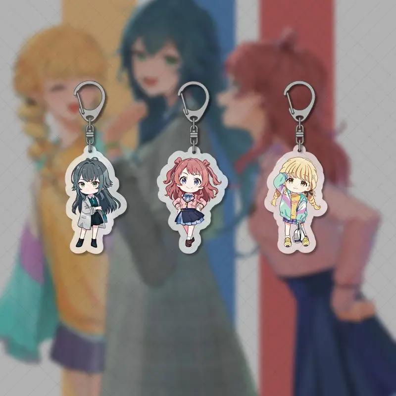 Брелок для ключей Gakumasu Gakuen Idolmaster Saki Hanami Kotone Fujita teмари Tsukimura, акриловый брелок для ключей, ремешок, фигурка, подвесные аксессуары
