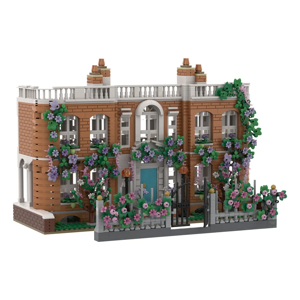 Фото Gobricks MOC Bridgertoneds художественный музей Строительные блоки Модель Историческая архитектура Замок недвижимости Кирпичи Собранная игрушка Детский подарок №4