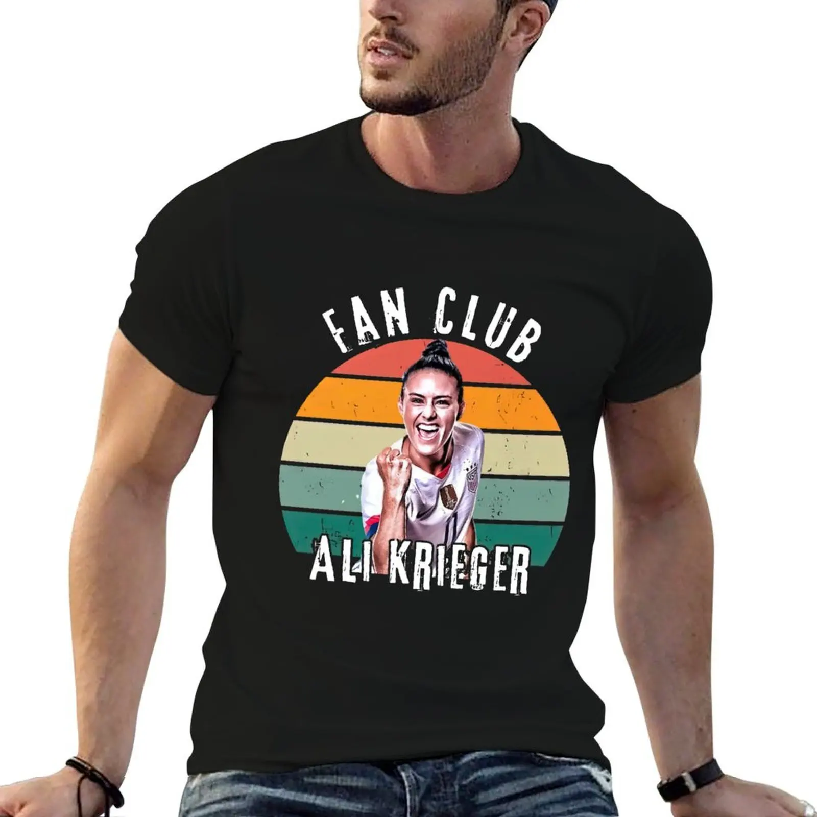 Ali Krieger Fan Club Плакаты и художественная винтажная футболка футболки дизайнерская мужская футболка хлопковая футболка высокого качества