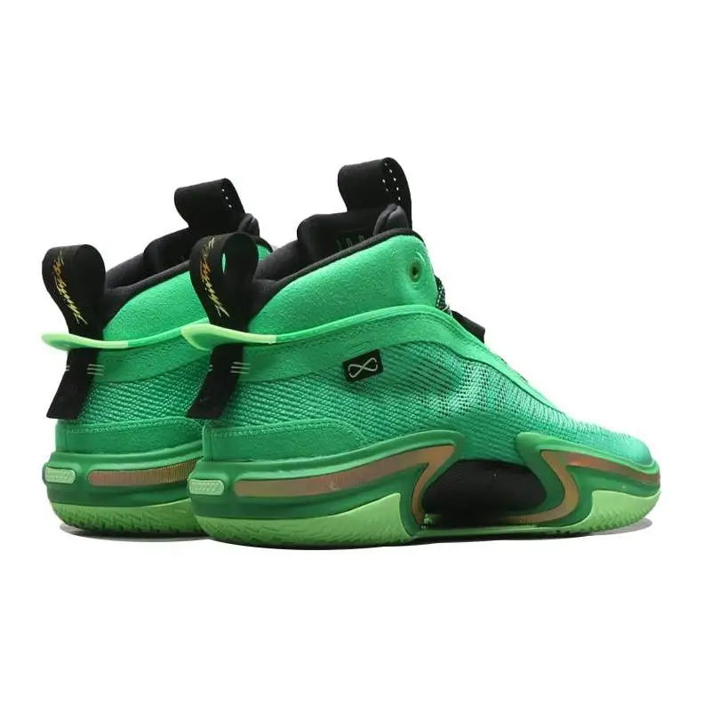 Фото Кроссовки Nike Air Jordan 36 PF Green And Gold DA9053-300 №3