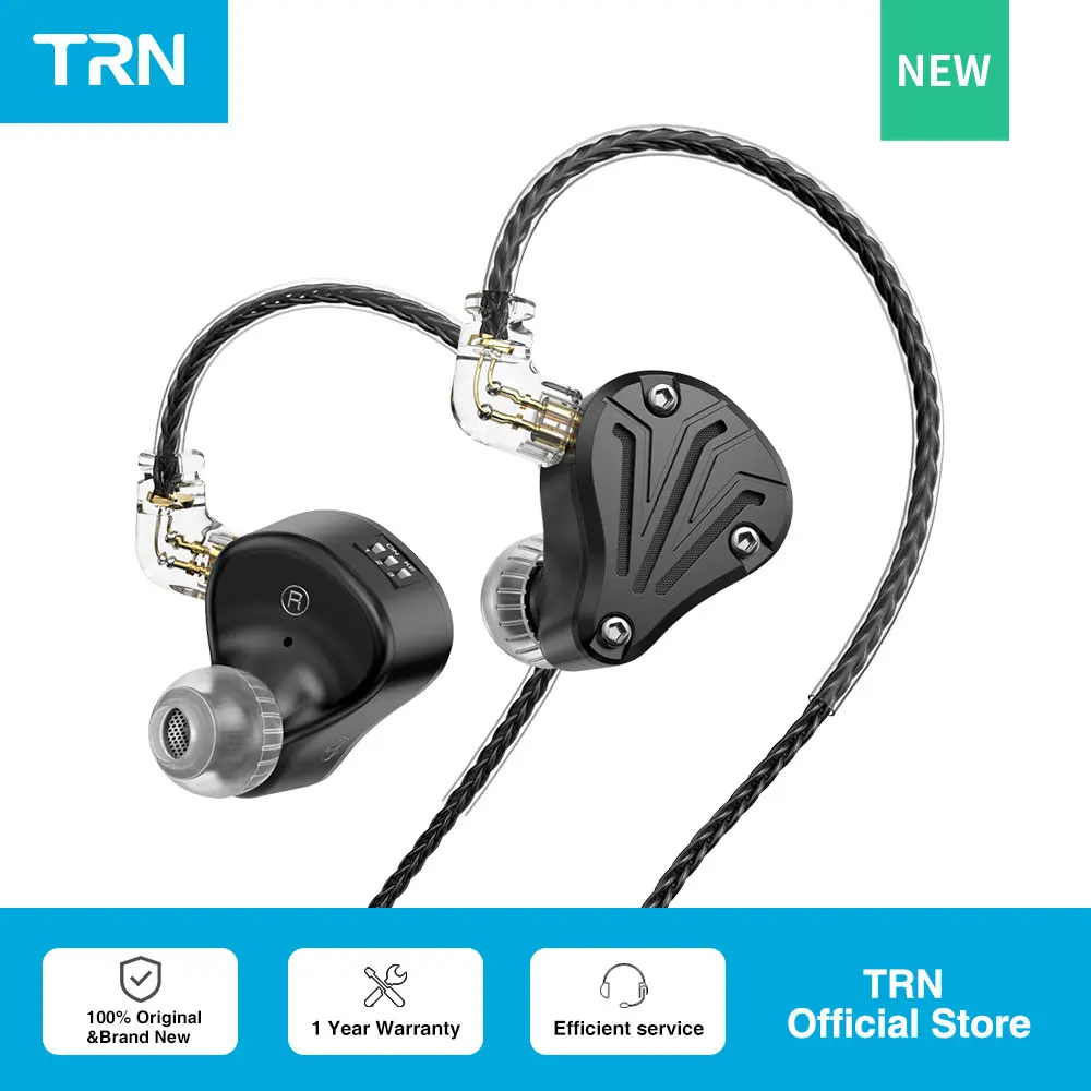 Металлические наушники-вкладыши TRN BAX Pro 2BA 1DD 2EST