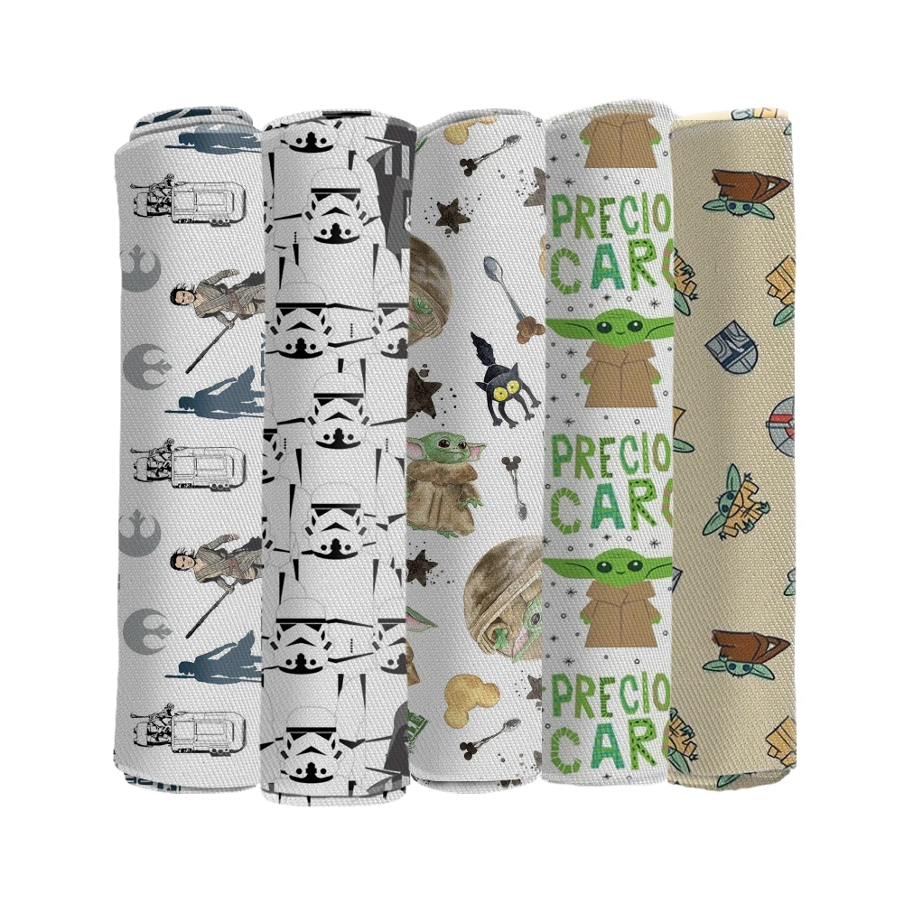 Disney Baby Yoda, мультяшный принт, хорошее качество, саржевая ткань 50*145 см для шитья, рукоделие