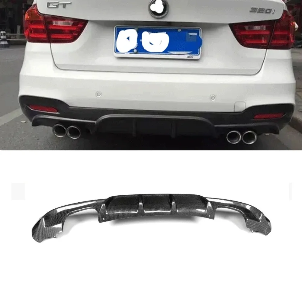 Диффузор для заднего бампера из углеродного волокна для BMW 3 серии MTECH 2013-2016 2013Up, автомобильные аксессуары