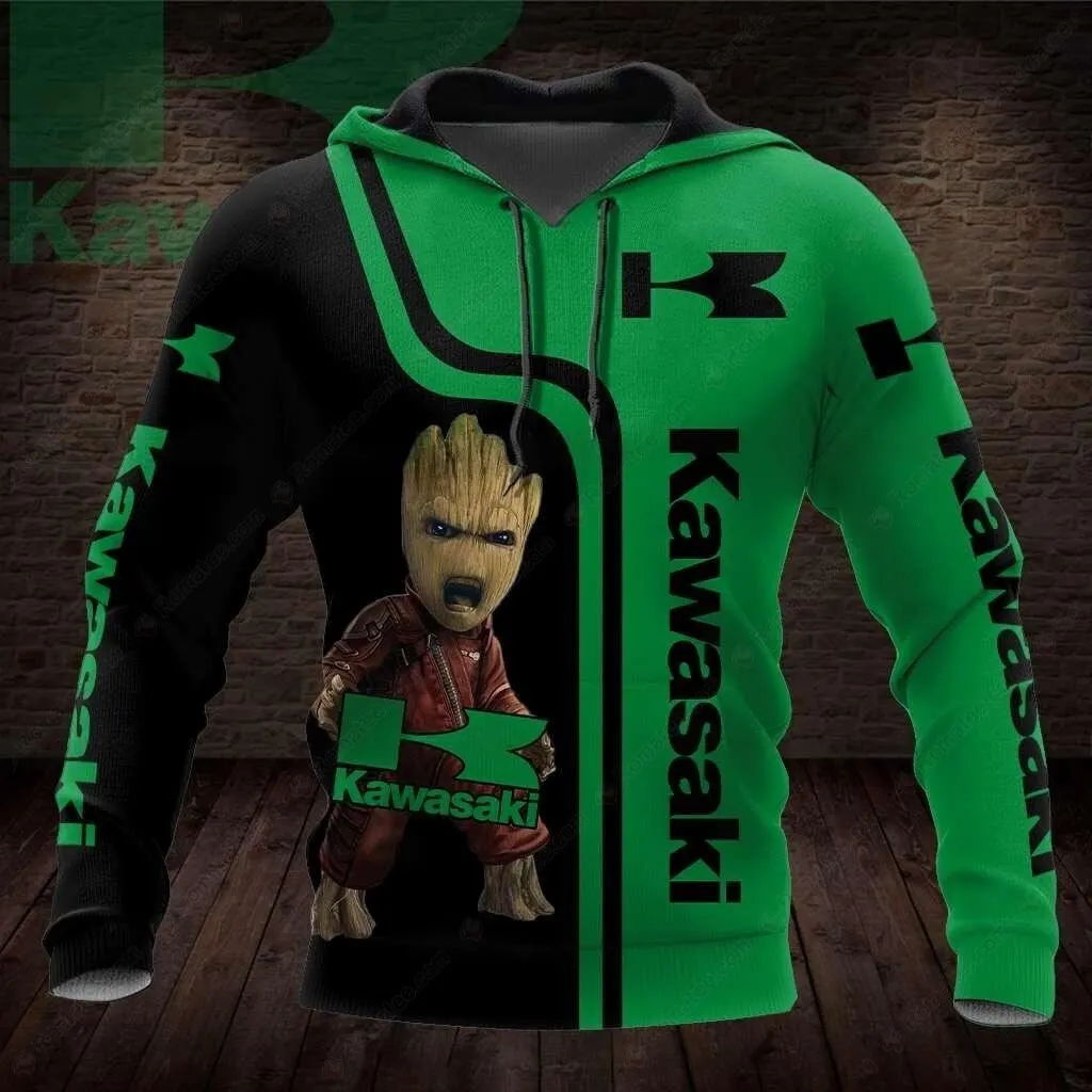 Kawasaki толстовки одежда повседневная толстовка на молнии толстовка топ толстовки для мужчин женщин пуловер в стиле аниме оверсайз толстовка уличная одежда унисекс