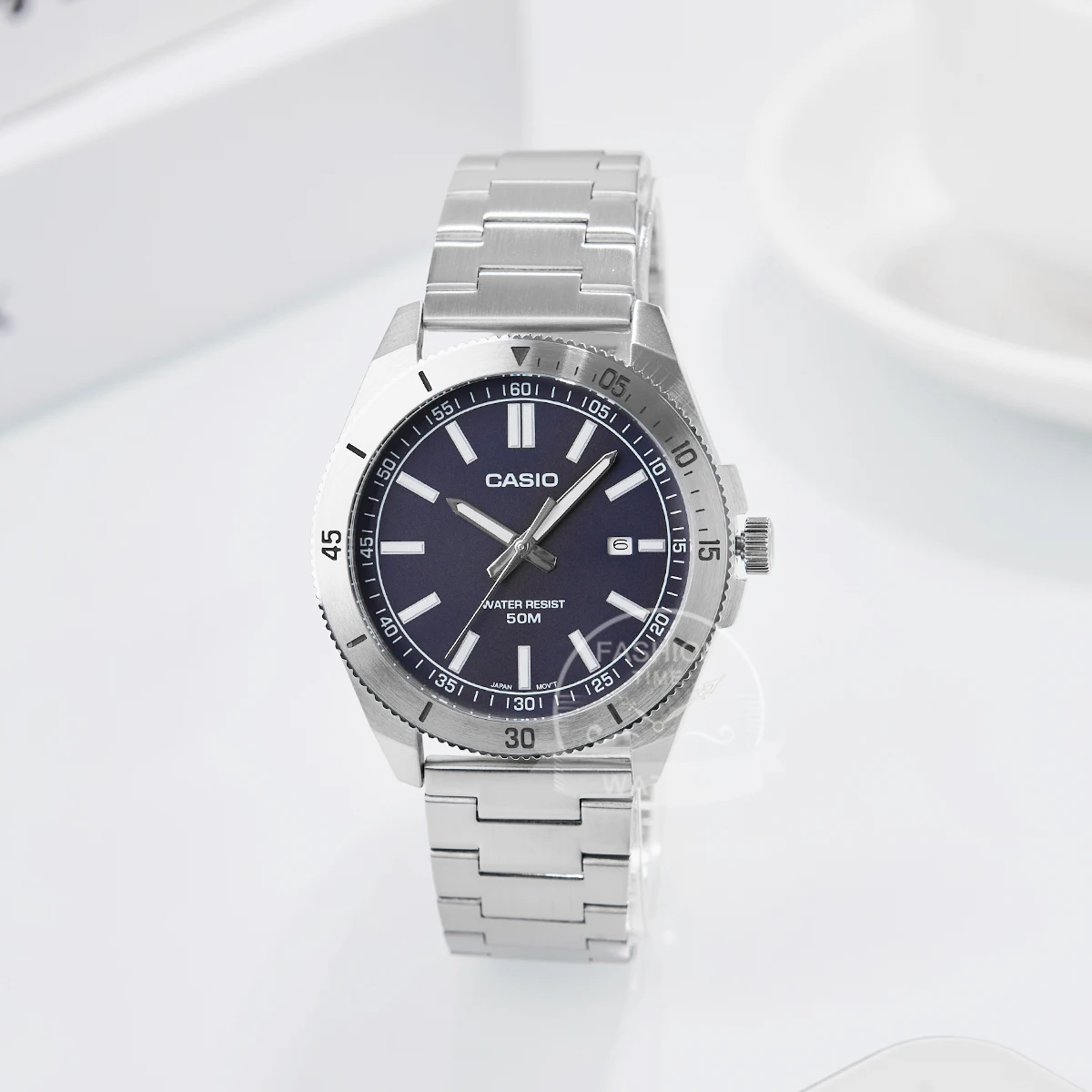 Фото Часы Casio Мужские кварцевые аналоговые с календарем, новинка 2024 №3