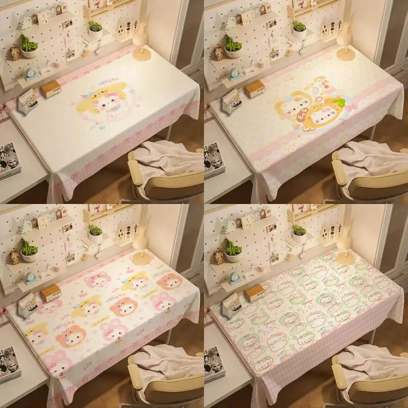 Скатерть Sanrio Hello Kitty, милый мультфильм, аниме, новый стиль, скатерть, лучший Ins, студенческий принт, домашний кавайный модный праздничный подарок