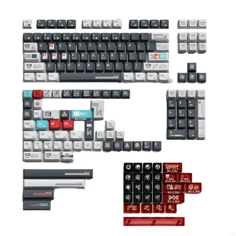D7YC 183 Keys Moon Program Set Five Sides The Deat Sublimated улучшает игры