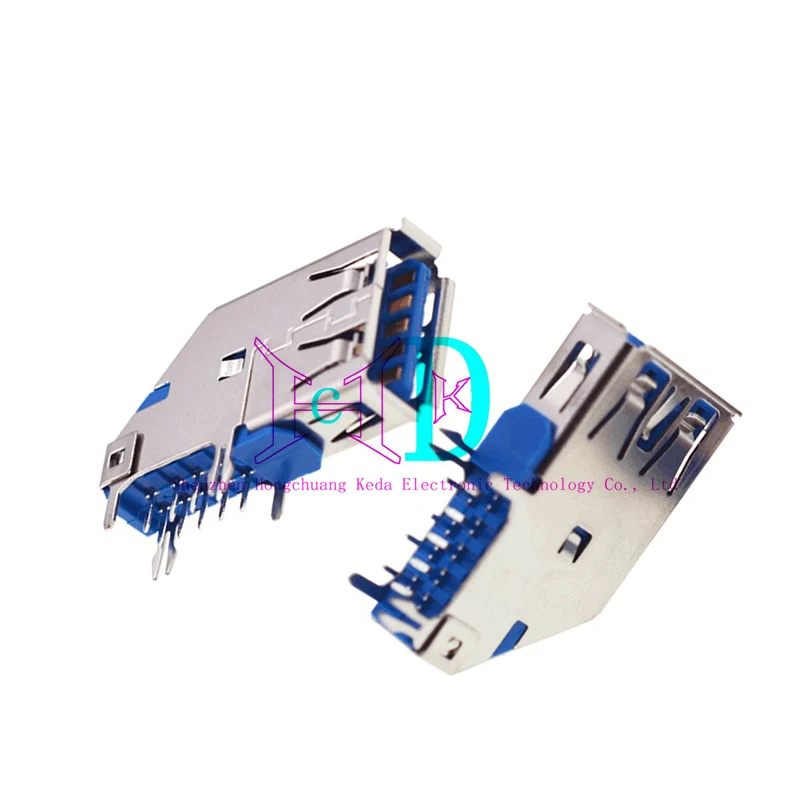 2 шт. разъем USB3.0 3,0 типа A, гнездовой тип B, тип AF, 90 градусов, боковая вставка, 180 градусов, высокоскоростной интерфейс, терминал принтера