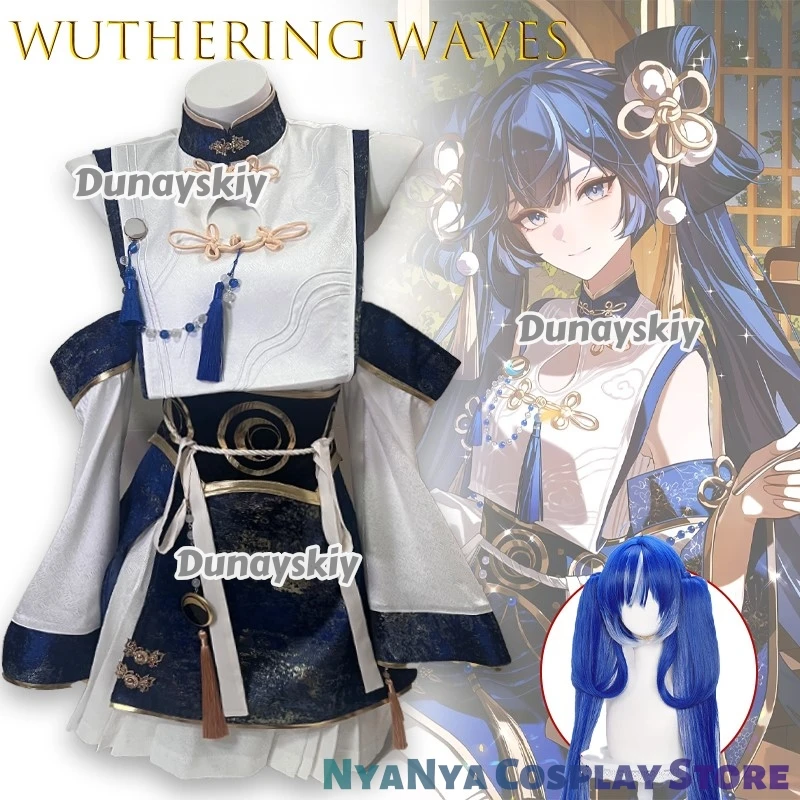 ‌ Wuthering Waves Iuno Daoxiangcun Collaboration Косплей 코스프레 Аниме Боди Стиль игры Adul Карнавальная форма Хэллоуин Вечеринка