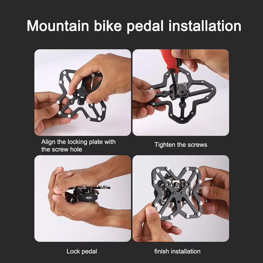 Фото Велосипедная Педальная платформа клипсы адаптер для педали SPD для Shimano Tankelos KEO быстросъемная блокирующая пластина велосипедные аксессуары №5