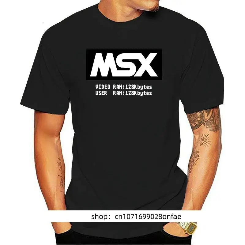 MSX BIOS футболки Grafis Waktu Luang Blus Nyaman Pola Camiseta Hombre Cetak