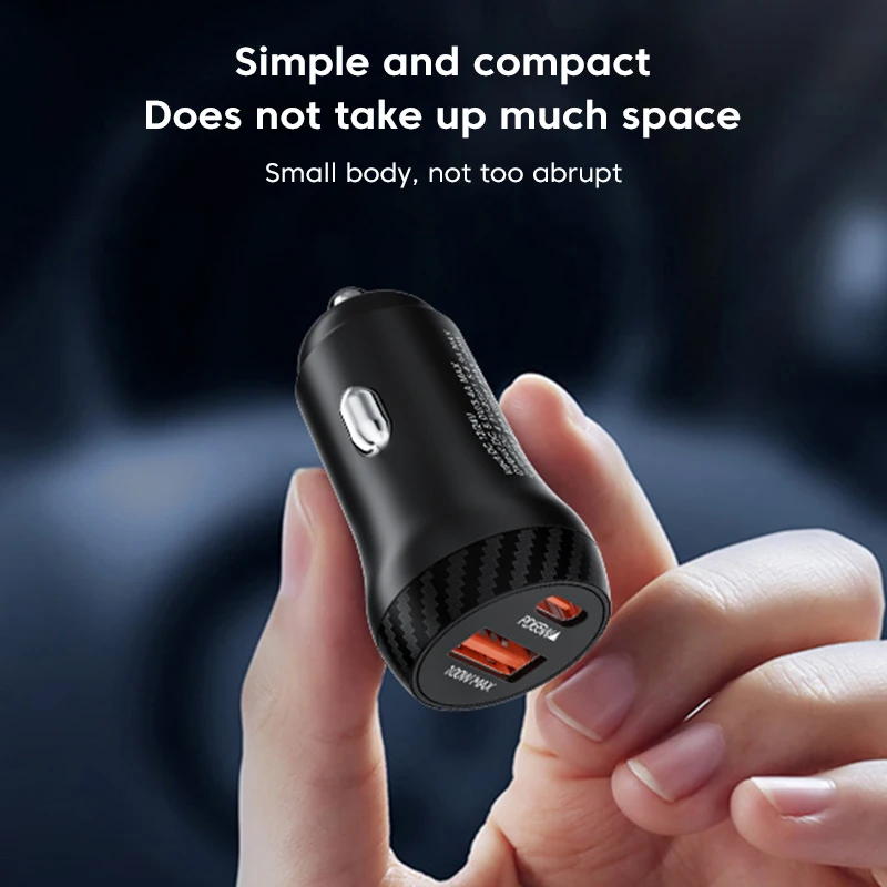 Фото Olaf 165 Вт USB Автомобильное зарядное устройство типа C QC3.0 PD Автомобильные зарядные устройства Быстрая зарядка Автомобильное зарядное устройство для телефона Адаптер для iphone Samsung Huawei Xiaomi №5