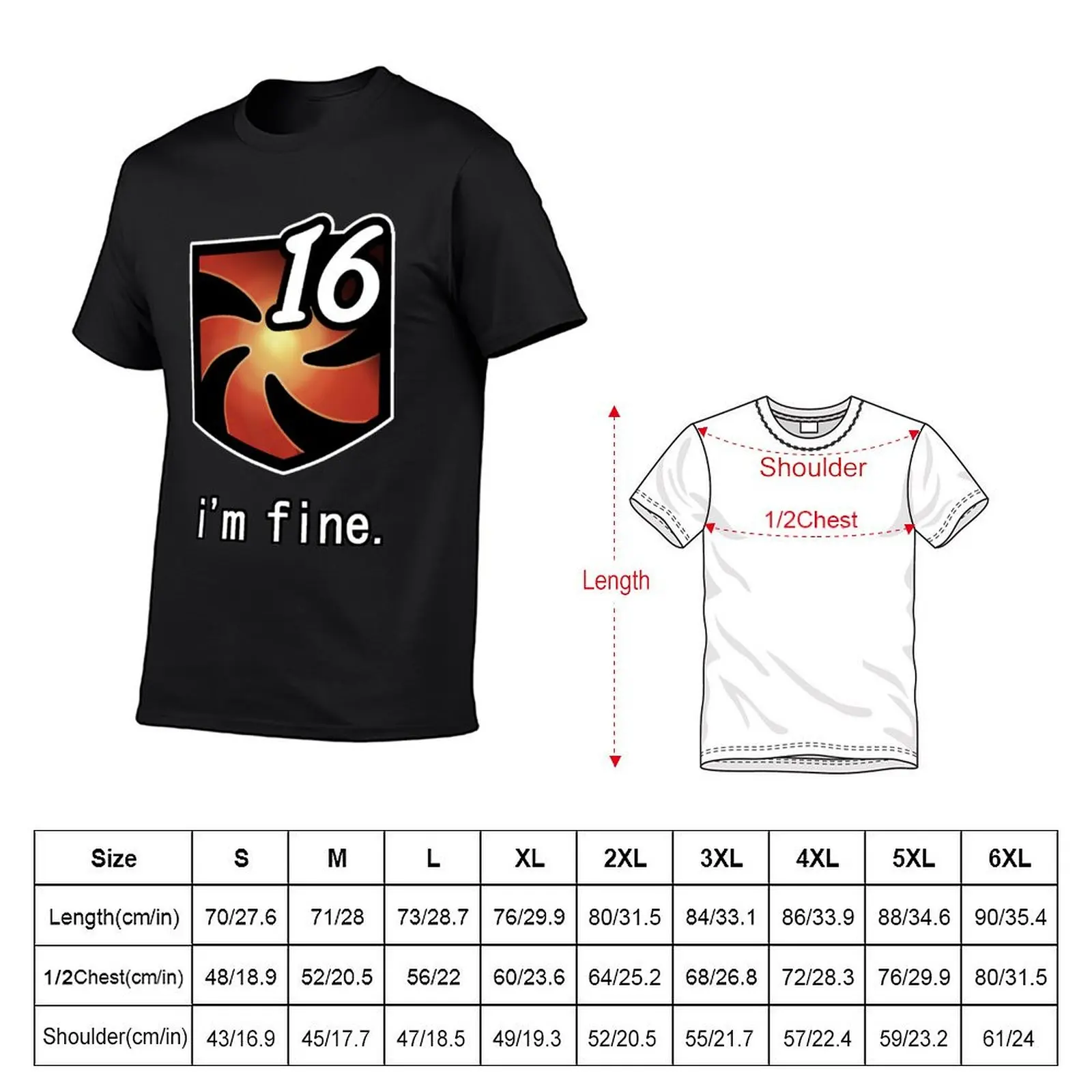Футболка Im Fine Vuln Stacks, аниме одежда, заготовки, новая версия, летние топы, футболка большого размера для мужчин (art.: 3920c702882db) - 3920c702882db