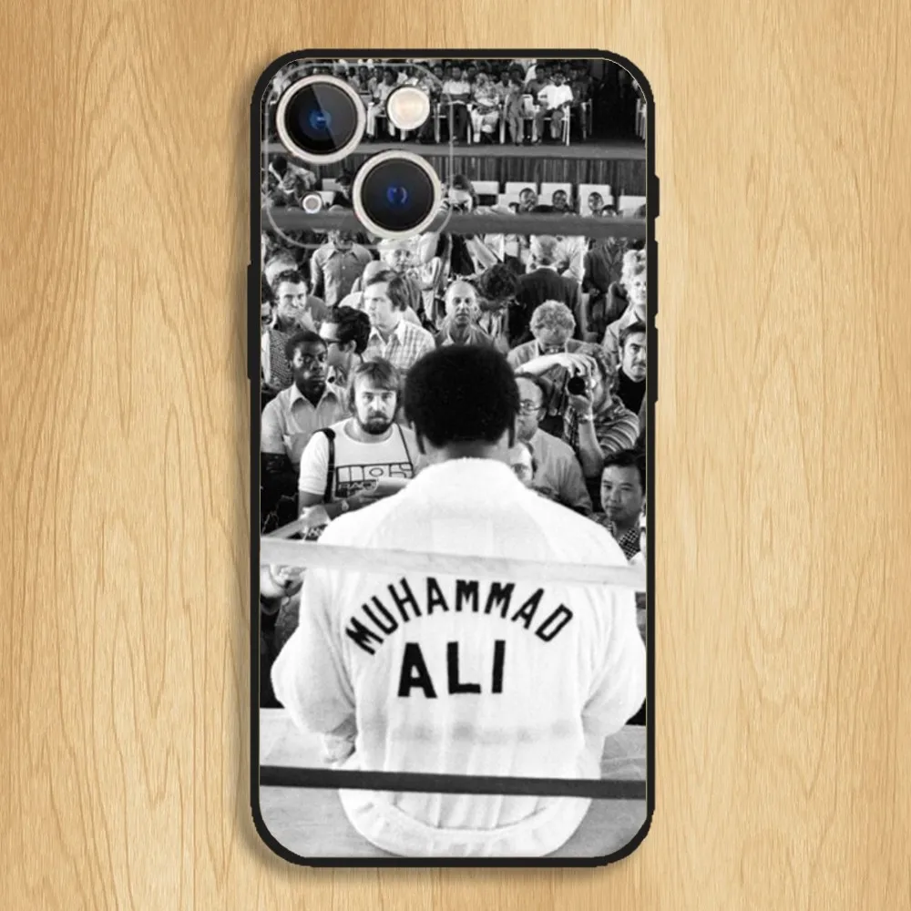Чехол для телефона Muhammad Ali для iPhone15,14,13,12,11,Pro,Max,Plus,Mini,X,XS,XR,8,7,6,S,Plus,SE Мягкий черный чехол (art.: 3920c5e585d3e) - 3920c5e585d3e