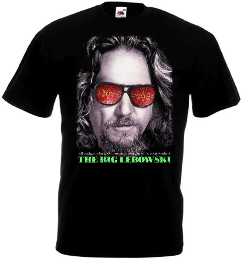 Большие плакаты по фильму LEBOWSKI, черная футболка, все размеры