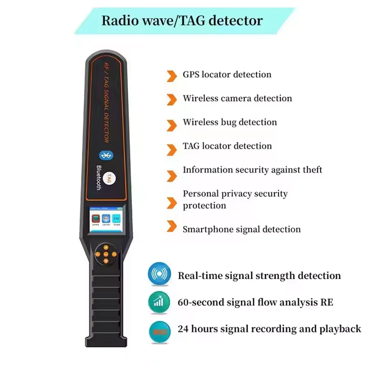 Фото Антишпионские гаджеты Портативный детектор слежения DS828, обнаружение GPS/беспроводной TAG/камеры/куры для дома/отеля/безопасности автомобиля №2