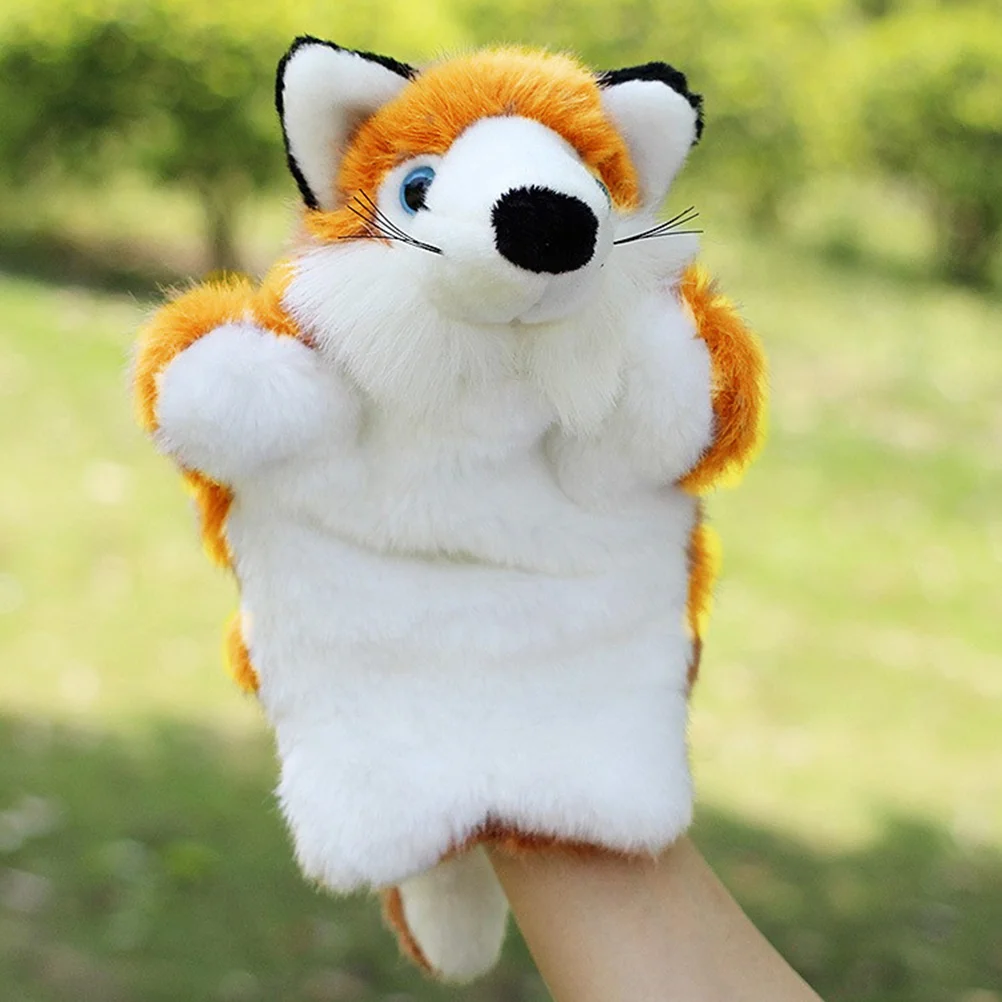 Фото Toyandona Плюшевые Ручные куклы из лисы, мягкие пушистые животные, искусственная игра, рассказ историй, обучение №4
