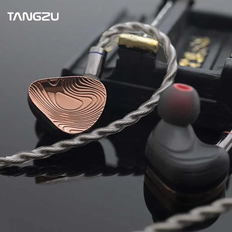 Фото TANGZU XuanWu Gate Наушники-вкладыши HIFI 1DD+4BA + 2ESTХгибридные МОНИТОРЫ Драйверов Многоприводные проводные наушники IEM 2-контактный кабель 0,78 мм Головные уборы №5