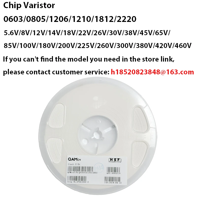 20 шт. варистор SMD для подавления высокого поверхностного тока 0805 1206 1210 1812 2220 5,6 В 8 В 12 В 18 В 22 В 26 В 30 В 38 В 45 В 48 В 56 В (art.: 3920cbeb8d6ed) - 3920cbeb8d6ed