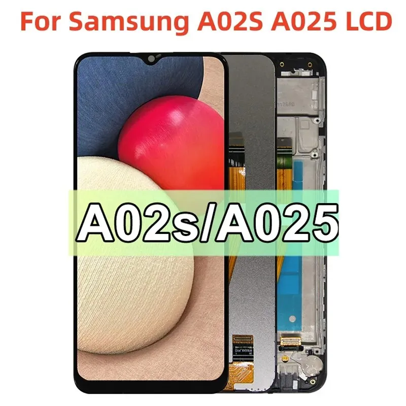 ЖК-дисплей A02S A025 для Samsung Galaxy A02S A025F, ЖК-дисплей с сенсорным экраном и дигитайзером в сборе для Samsung Galaxy A02s