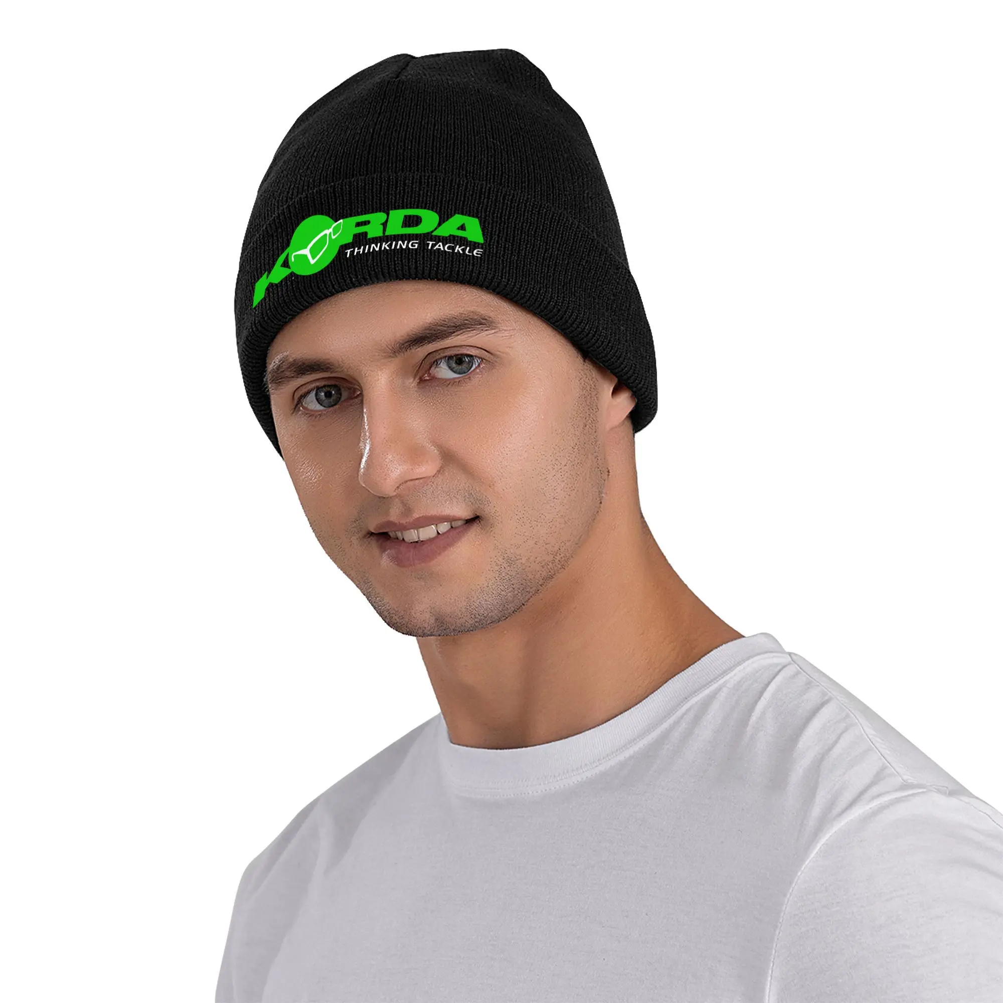 Фото Черные шапки Kordas Fish Skullies на заказ, крутая зимняя теплая женская и мужская вязаная шапка унисекс, шляпа с капюшоном для взрослых №4