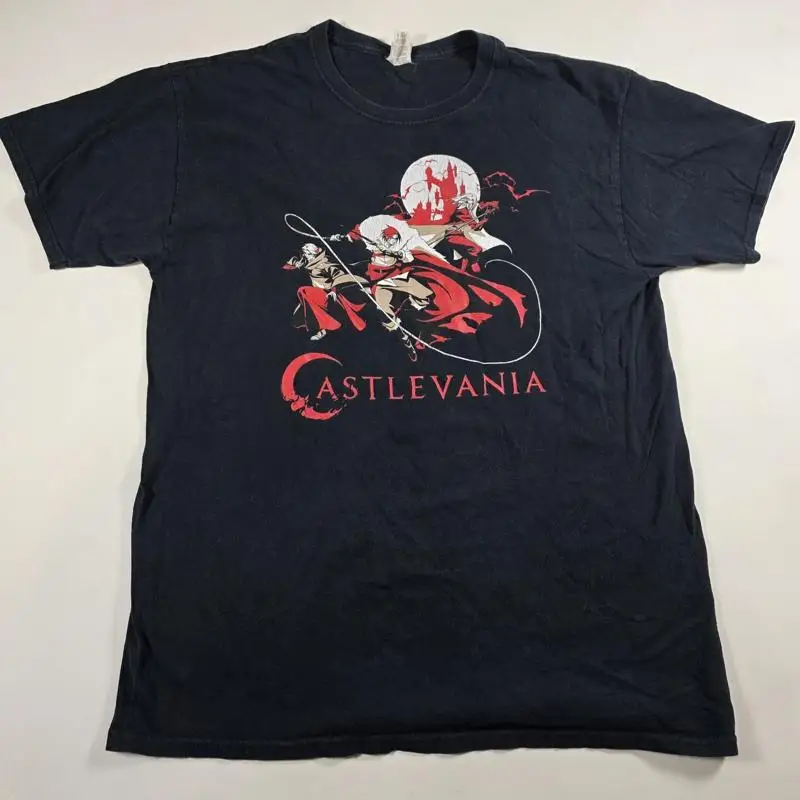 Винтажная промо-рубашка для видеоигр Castlevania, мужская L аниме