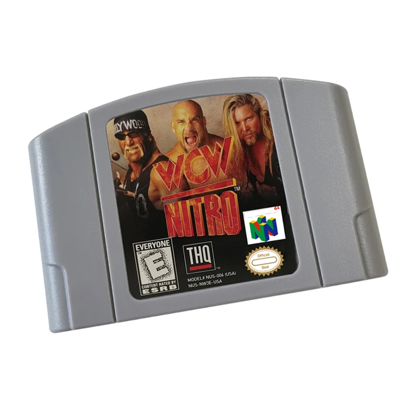 Игровой картридж N64-WCW NITRO 64 Версия NTSC Ретро-игры, реконструкция