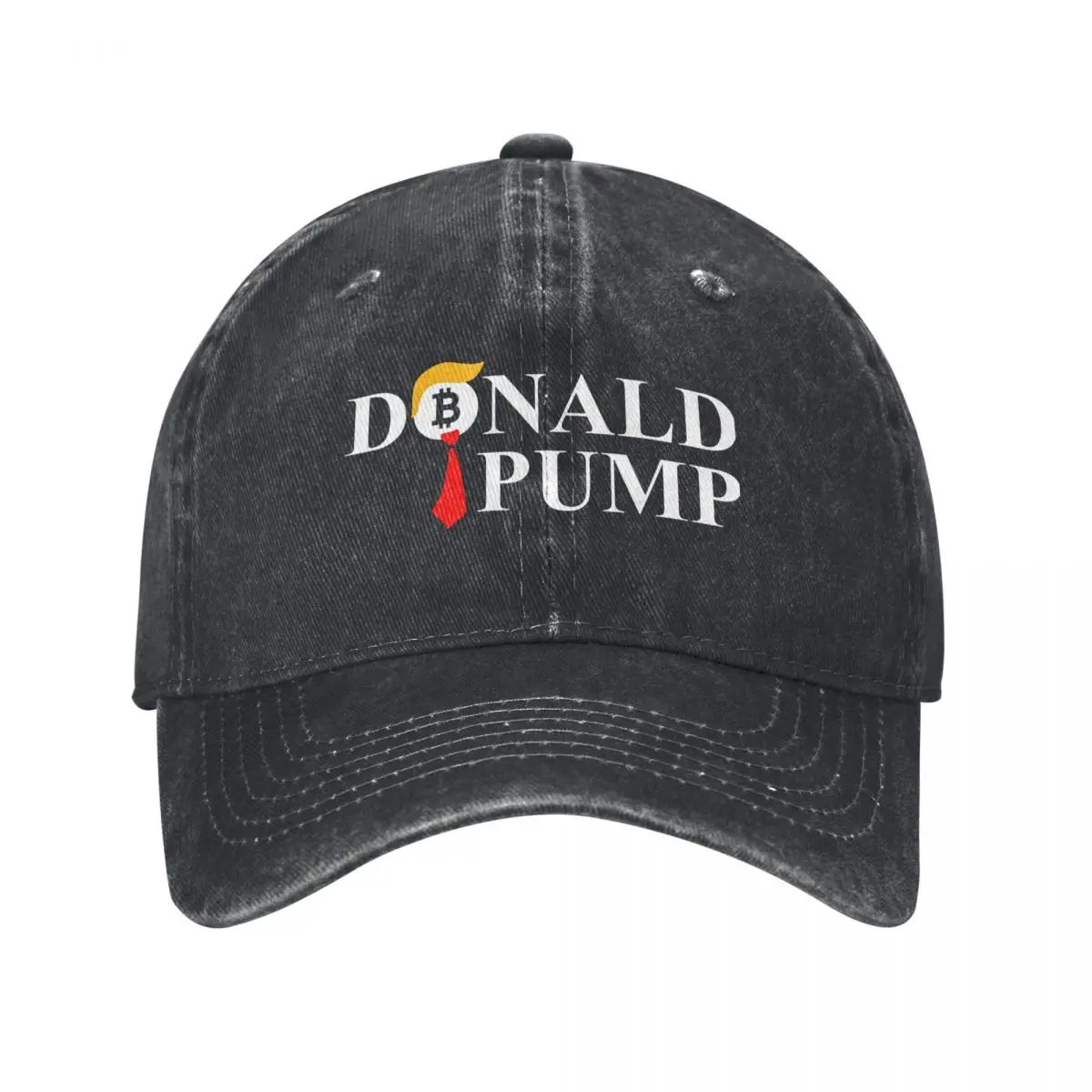 Модные бейсболки Donald Pump Bitcoin, забавные бейсболки Trump, стиль унисекс, потертые головные уборы, крипто-американский флаг, подарочные кепки, шляпа