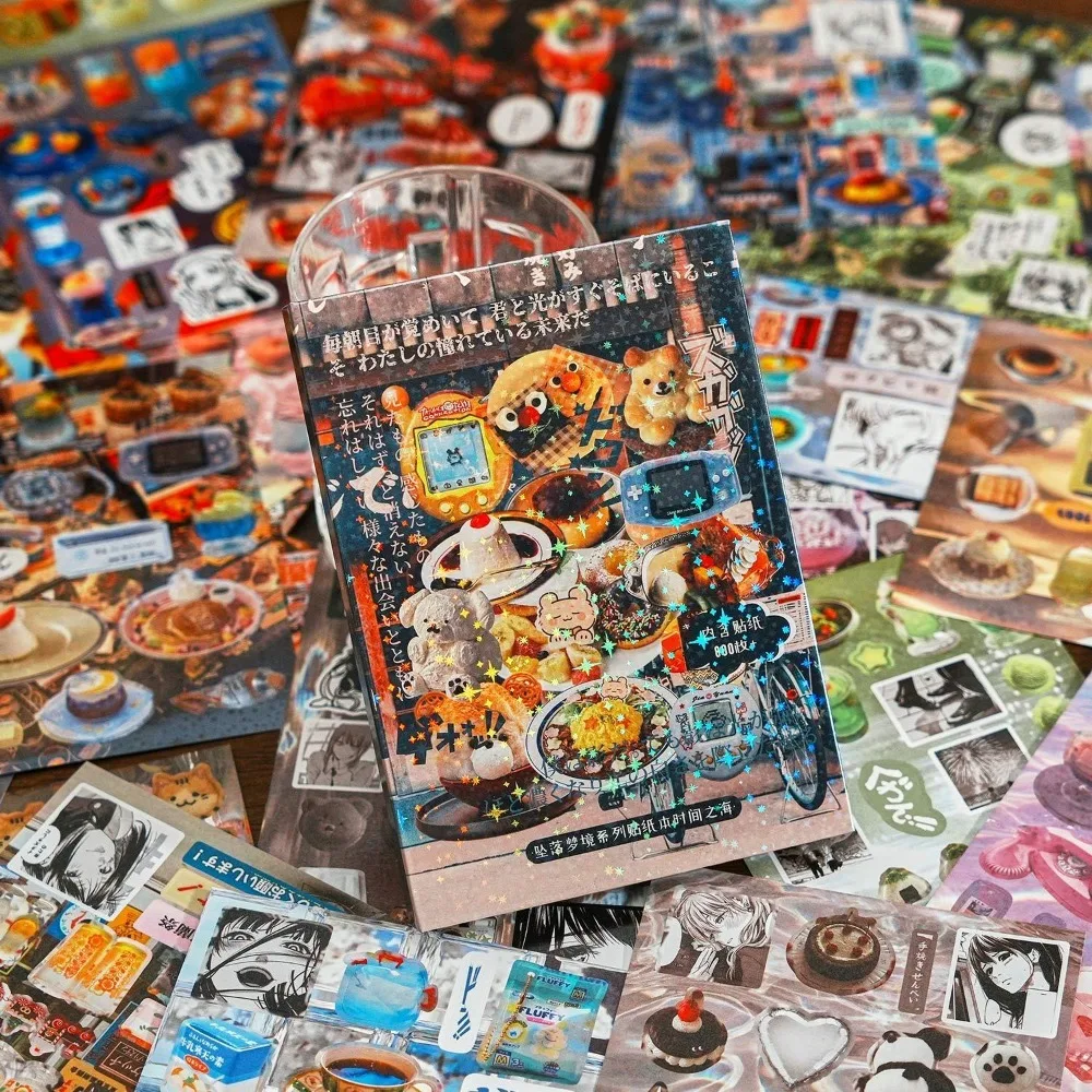 Фото 45 шт. декоративные наклейки MINKYS, книга, блестящая серия «падающая мечта», наклейка для ноутбука, фотокарта, книга, журнал Kpop №3