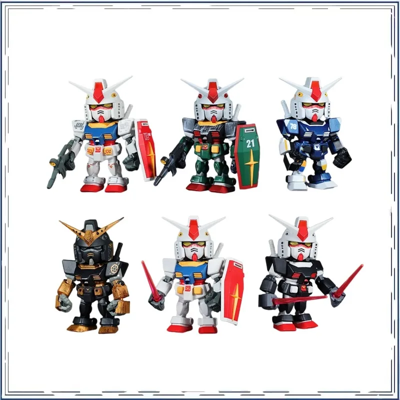 BANDAI QMSV Mini RX-78 GUNDAM слепая коробка экшн-фигурка кукла настольное украшение праздничные подарки экшн-фигурка модель игрушки