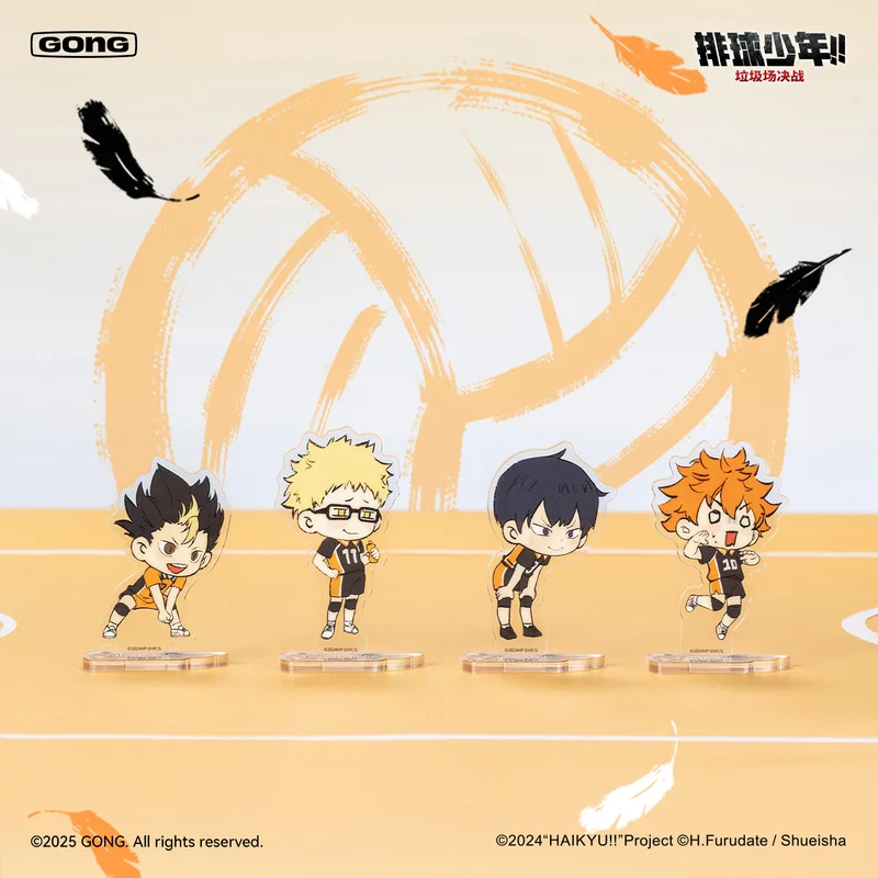Фото Подлинный GONG Haikyu!! Значок времени тренировки битвы «Гумяк», вывеска в стиле аниме, товары, декоративные украшения, подарок №3