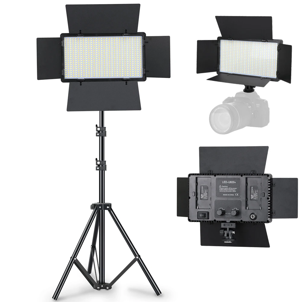 Новинка, Двухцветная светодиодная осветительная панель Led-600 Led для фотосъемки, 3200-5600K